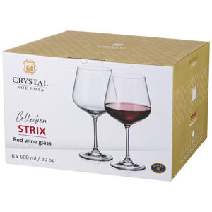 026494 Набор бокалов для вина CRYSTAL BOHEMIA 6 шт