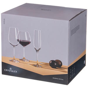 026498 Набор бокалов для вина Crystalex Cz