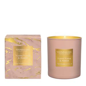 028037 Свеча в стакане Luna Иланг-иланг и амбра Stoneglow