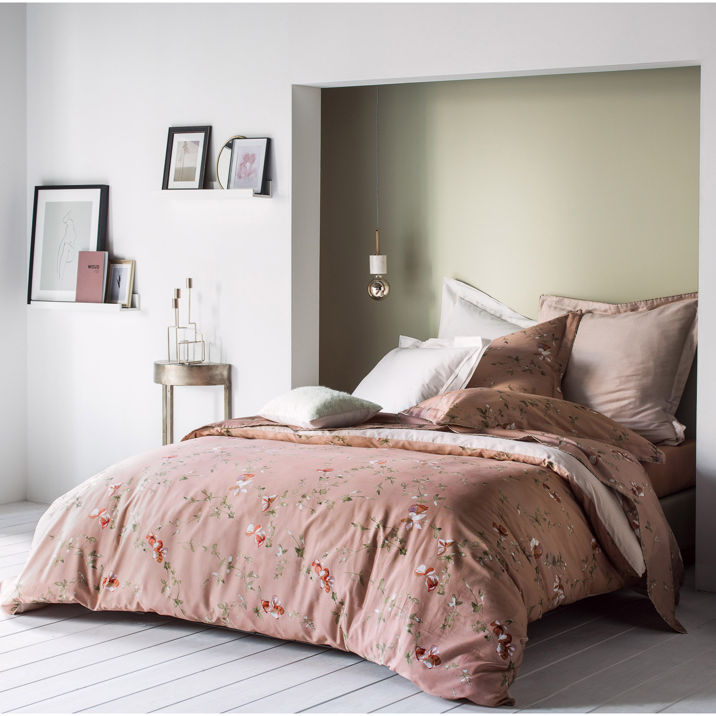 55023 Наволочка Silene bois de rose NINA RICCI 50*75 см